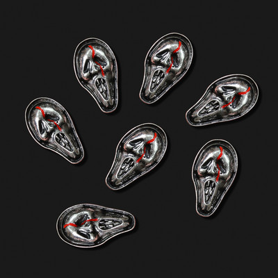 10 komada Noć vještica Krvavi bodež privjesci za nokte Srebrni oblik oružja Punk stil Nakit Privjesci Ukrasi za nokte