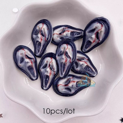 10 komada Noć vještica Krvavi bodež privjesci za nokte Srebrni oblik oružja Punk stil Nakit Privjesci Ukrasi za nokte