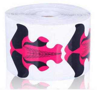 500 vnt. nagų formos nagų dailė prancūziško akrilo UV gelio antgaliai prailginimo lipduko formos vadovas trafaretas manikiūro įrankiai pagalbinis palaikymo įrankis