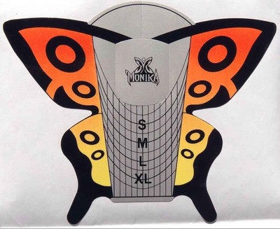 500 vnt. nagų formos nagų dailė prancūziško akrilo UV gelio antgaliai prailginimo lipduko formos vadovas trafaretas manikiūro įrankiai pagalbinis palaikymo įrankis