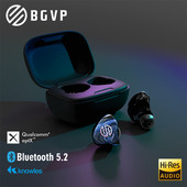 BGVP Q2s TWS QCC3040 Qualcomm Knowles Hifi Bluetooth 5.2 Ασύρματο ακουστικό Αθλητική μουσική Διφωνικά ακουστικά Αποσπώμενο καλώδιο