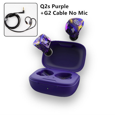 BGVP Q2s TWS QCC3040 Qualcomm Knowles Hifi Bluetooth 5.2 Ασύρματο ακουστικό Αθλητική μουσική Διφωνικά ακουστικά Αποσπώμενο καλώδιο