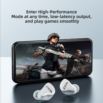 CCA CC4 TWS 1BA+1DD Ασύρματα ακουστικά Bluetooth 5.2 Qualcomm Aptx Ακουστικά gaming Ακουστικά ακύρωσης θορύβου Z3 SK10 SKS S2 Z1