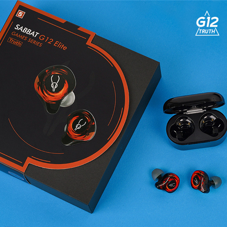 Sabbat G12 Elite True Wireless Earphones TWS Bluetooth 5.0 Gaming Glazba niske latencije Subwoofer Slušalice s mikrofonom E12 O7
