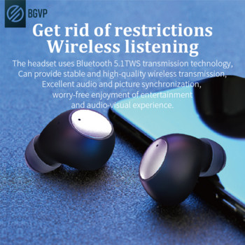 BGVP Z01 TWS Безжични слушалки Bluetooth 5.1 Слушалки Преносим Bluetooth високоговорител Игри Спорт Eerbud Стерео 6 мм Динамични слушалки