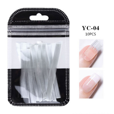 2/10KOM Nastavci za nokte od staklenih vlakana za izradu UV gelom francuska manikura Akrilni oblici za nokte od staklenih vlakana Salon Savjeti za alat Dodatak