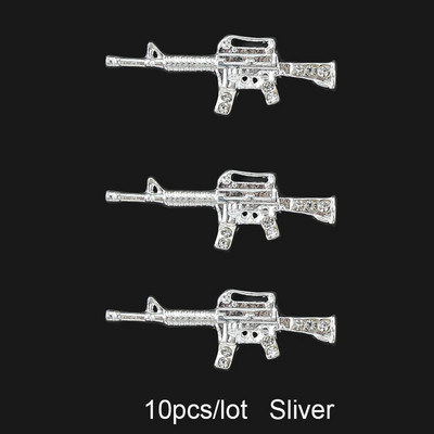 10 komada zmajevih privjesaka za nokte Retro legura Zlato Srebro Nokti Nakit DIY Ukrasni pribor za nokte Metalni dodaci