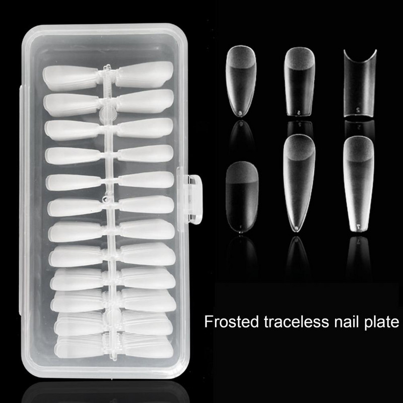 240 komada Long Coffin Umjetni nokti Balerina Nail Tips Full Cover Akrilni prozirni nokti Umjetni nokti za gel nokte