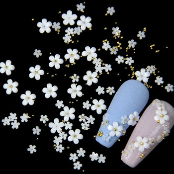 Ακρυλικό κρύσταλλο 3D Flower Nails Art Διακόσμηση Μικτών Μεγεθών Florets Χάντρες Nail Charms Αξεσουάρ μανικιούρ