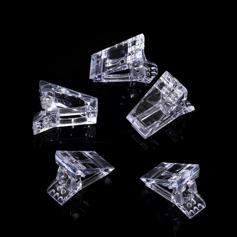 10/5 db akril körömcsipesz köröm hamis ujjlakk meghosszabbítási tippek gyors építő forma UV gél LED manikűr építő eszközkészlet