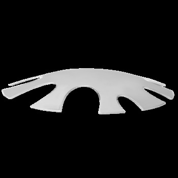 Професионален 9 размер Овална сянка Easy French Smile Edge Trimmer Cutter Акрилни върхове за нокти Водачи за мухъл Бяло Розово Friench Design Tools