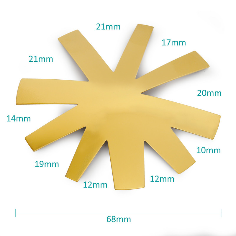 9 formos prancūziško stiliaus nagų nerūdijančio plieno plokštelės modelis poliravimas manikiūras "pasidaryk pats" įrankiai salono krištolo nagų šablonas