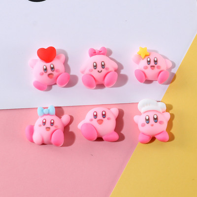 12db Rajzfilm Pink Nail Art Charms Kawaii 3D aranyos köröm strassz dekoráció manikűr kiegészítők