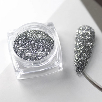 Reflective Pixie Glitter Crystal Nails Rhinestones Charm Diamond Sparkle Micro Drill Nail Art DIY Decoration Tips