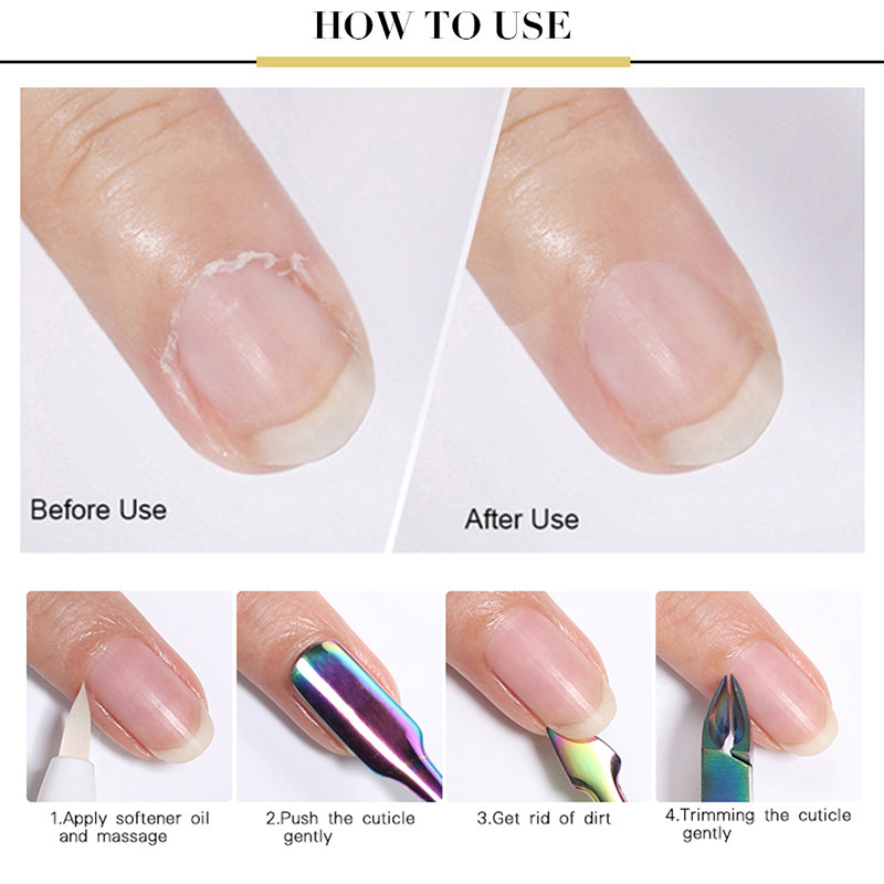 Professzionális köröm kutikula csipesz rozsdamentes acél 501 arany vágó körömdíszítő eszközök ollós körömvágó olló manikűr eltávolító