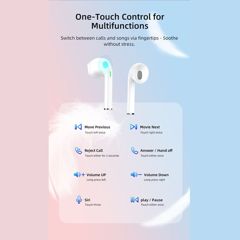 Awei T28 Bluetooth 5.3 slušalice In-ear Bežične bijele/crne slušalice s mikrofonom Sportska ušna kuka za iPhone Hauwei Xiaomi