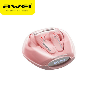 Căști fără fir Awei T25 Căști sport TWS Bluetooth 5.3 cu microfon Căști intraauriculare DNS Reducere zgomot Fone Bluetooth Comerț cu ridicata