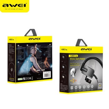 Awei A883BL/A886BL Bluetooth Ακουστικά Ασύρματο ακουστικό με Mic Stereo Sport Noise Cancelling Headset Earbud NFC