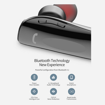 Awei N1 Безжични Bluetooth слушалки Бизнес слушалки Слушалки с едно ухо С микрофон Hand Free Слушалки за iPhone Android