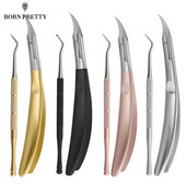 BORN PRETTY Rozsdamentes acél körömvágó vágó Benőtt pedikűr ápolás Professzionális vágó csipesz eszközök Láb köröm manikűr