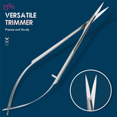 Foarfece drepte din oțel inoxidabil pentru stoarcere Foarfece pentru păr facial Trimmer sprâncene Foarfece de îngrijire pentru modelarea urechii nasului cuticulelor