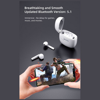 Awei T28Pro/T28/T28P TWS Безжични Bluetooth слушалки Слушалки за поставяне в ушите Бас слушалки Мини слушалки с микрофон RGB Геймърски слушалки