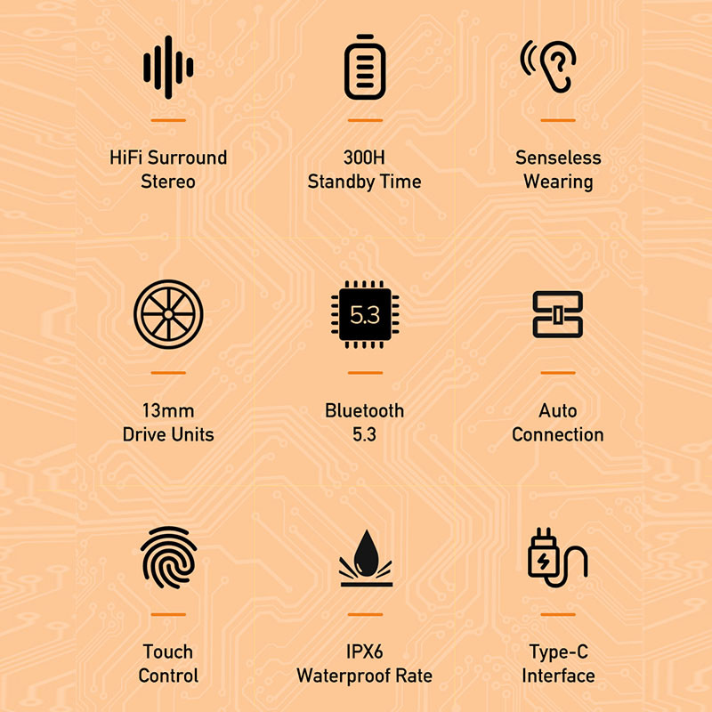 Awei T58 Bluetooth 5.3 Ασύρματα ακουστικά στα αυτιά Ακουστικά HiFi Bass TWS Ακουστικά με φωτισμό RGB Ακουστικά παιχνιδιών χαμηλής καθυστέρησης