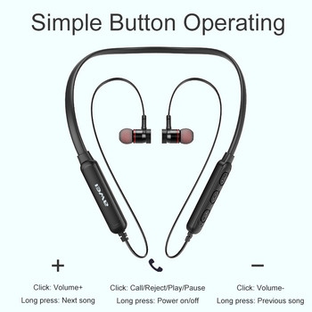 Awei G10BL Ασύρματο ακουστικό λαιμού Bluetooth 4.2 Ακουστικά Αθλητικά Ακουστικά 3D Fone Running Stereo Headset Ακουστικά CNC με μικρόφωνο