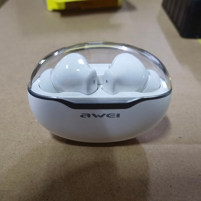 Awei T50 Fone Bluetooth fülhallgató TWS vezeték nélküli sport fülhallgató mikrofonos érintésvezérléssel C típusú vízálló fejhallgató