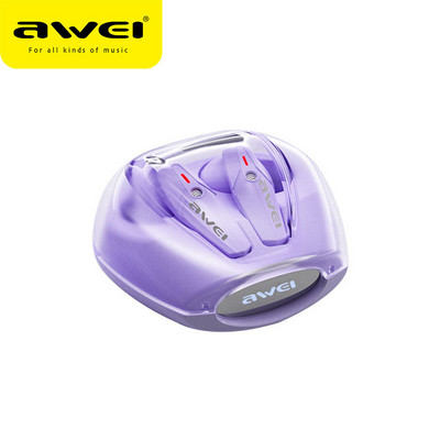 Awei T25 Bluetooth 5.3 Ακουστικά Ασύρματα Ακουστικά Ακουστικά Ακύρωσης Θορύβου Αθλητικά Ακουστικά με Μικρόφωνο in-Ear DNS Fone ακουστικά