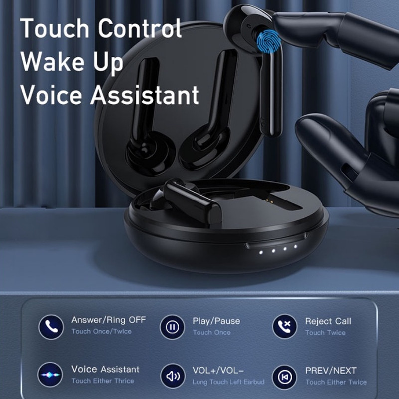 „Awei T38“ belaidės „Bluetooth“ ausinės TWS ausinės triukšmą mažinančios ausinės „HiFi“ stereofoninės ausinės su mikrofonu NAUJIENA