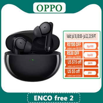 OPPO ENCO FREE 2/безплатни W52 TWS слушалки Безжични Bluetooth 5.2 Слушалки Устойчиви на шумопотискане за OPPO Find X3 Pro