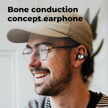 Ασύρματα ακουστικά Bone Conduction TWS Bluetooth 5.2 Ακουστικά LED Αδιάβροχα ακουστικά HiFi Sports Earbuds Ear Hook με μικρόφωνο