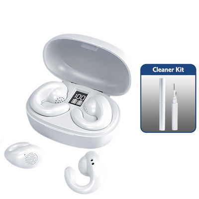 Kaulų laidumo belaidės ausinės TWS Bluetooth 5.2 ausinės LED vandeniui atsparios ausinės HiFi sportinės ausinės ausinės kabliukas su mikrofonu