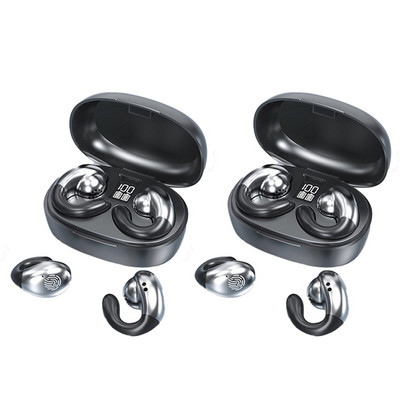 Kaulų laidumo belaidės ausinės TWS Bluetooth 5.2 ausinės LED vandeniui atsparios ausinės HiFi sportinės ausinės ausinės kabliukas su mikrofonu