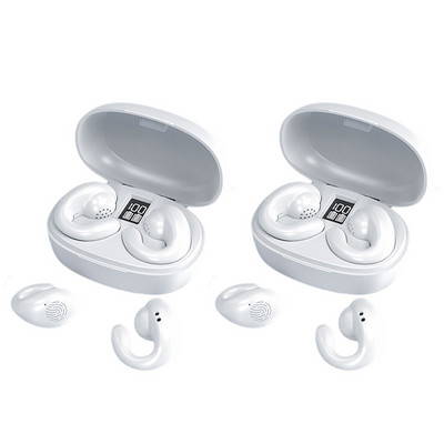 Kaulų laidumo belaidės ausinės TWS Bluetooth 5.2 ausinės LED vandeniui atsparios ausinės HiFi sportinės ausinės ausinės kabliukas su mikrofonu