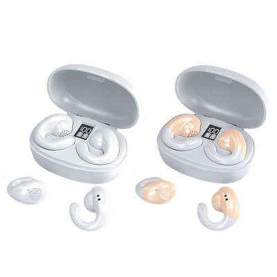 Kaulų laidumo belaidės ausinės TWS Bluetooth 5.2 ausinės LED vandeniui atsparios ausinės HiFi sportinės ausinės ausinės kabliukas su mikrofonu