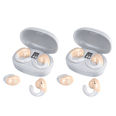 Kaulų laidumo belaidės ausinės TWS Bluetooth 5.2 ausinės LED vandeniui atsparios ausinės HiFi sportinės ausinės ausinės kabliukas su mikrofonu