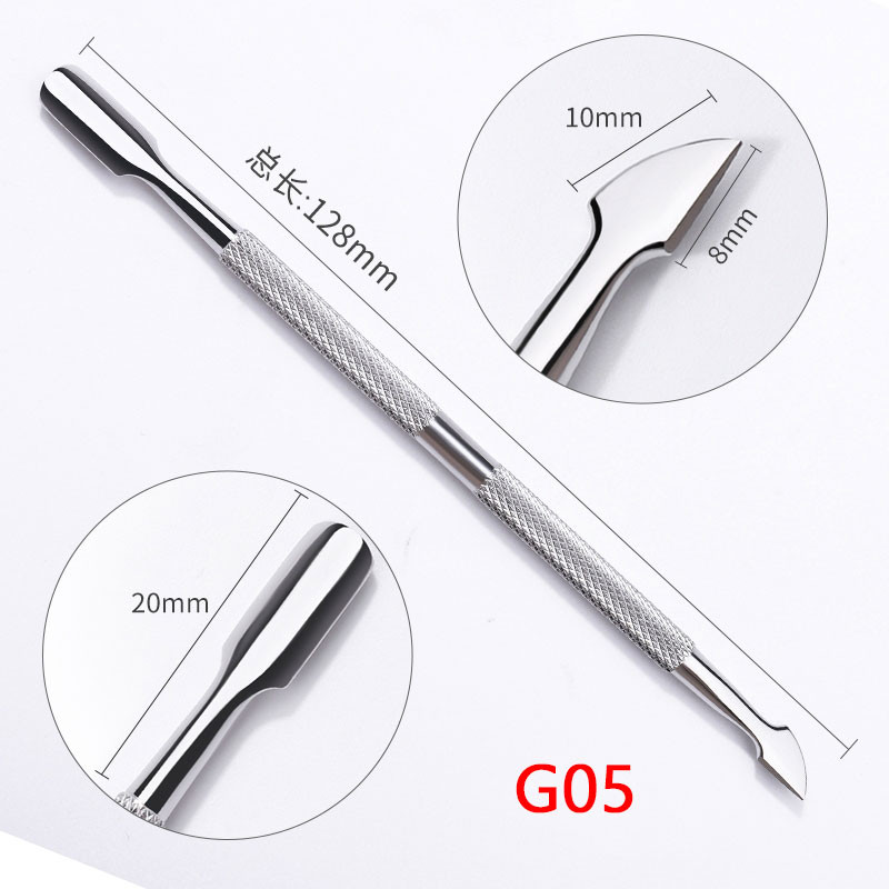 Odelių žirklės ir odelių stūmiklis manikiūrui Nagų odelių kirpimo mašinėlė Dead Skin Remover Nerūdijančios rusiškos nagų žirklės