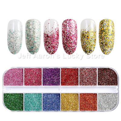 12 värvi küüned abalone kest fragmendid tekstuur naturaalne merekarp 3d sädelev küünte kunst kaunistus puuder litrid ilutööriistad