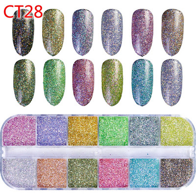 12 värvi küüned abalone kest fragmendid tekstuur naturaalne merekarp 3d sädelev küünte kunst kaunistus puuder litrid ilutööriistad