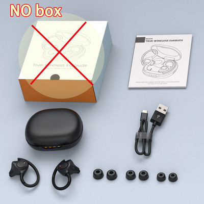 Căști bluetooth sport cu microfon Noise Cancel Căști fără fir Bluetooth 5.1 HiFi Stereo Cârlige pentru urechi pentru alergare Căști fără fir