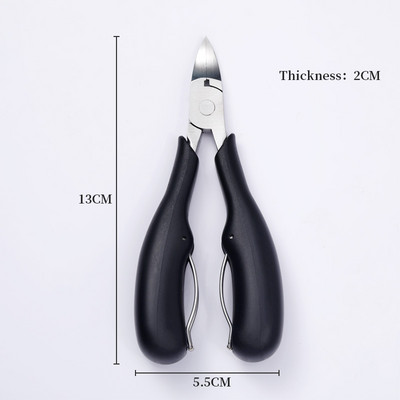 Professzionális Nail Art Clipper Speciális típusú hamis hegyek Élvágók Pedikűr Manikűr Színes, rozsdamentes acél körömdíszítő eszközök
