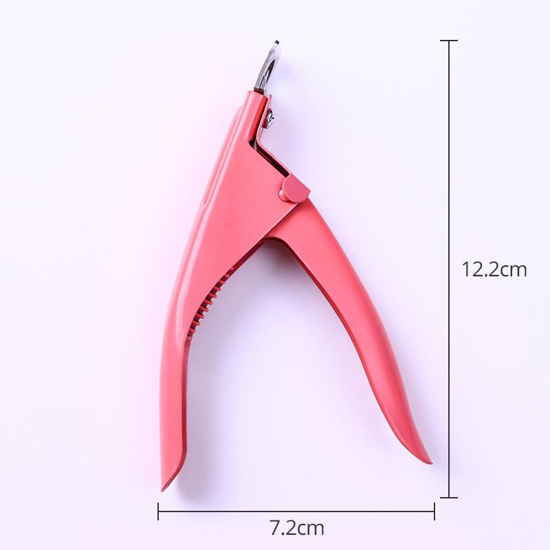 Professzionális Nail Art Clipper Speciális típusú hamis hegyek Élvágók Pedikűr Manikűr Színes, rozsdamentes acél körömdíszítő eszközök