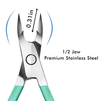 Резачка за кожички Професионална ножичка за кожички от неръждаема стомана Ножица за премахване на кожички Педикюр Инструменти за маникюр