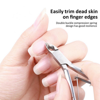 Клещи за кожички за нокти от неръждаема стомана Ножици Тример за маникюр за пръсти Машинка за подстригване на нокти Ножици за премахване на кожички Инструменти за мъртва кожа