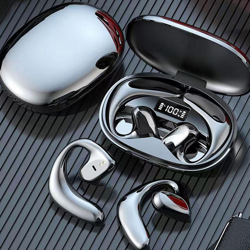 Fülhallgató Kiváló minőségű Bluetooth-kompatibilis 5.1 HiFi Bone Conduction Sportfülhallgató Könnyű vezeték nélküli fülhallgató