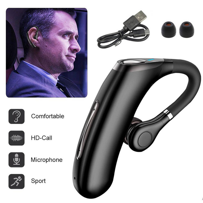 Ασύρματο ακουστικό M50 Smart Bluetooth Earbuds Ear Hook Long Standby Sport ακουστικό Handsfree Έλεγχος έντασης ήχου