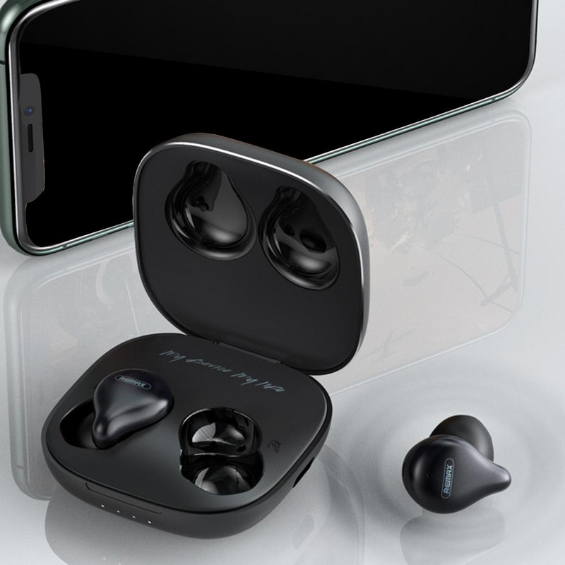 Remax TWS-12 Wireless Bluetooth 5.0 Mini Earbuds Ακουστικά Αθλητικά στερεοφωνικά ακουστικά κομψή συμπαγής εμφάνιση Ακουστικό Bluetooth