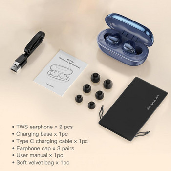 KLYP07 Ασύρματο ακουστικό με διπλό κινούμενο πηνίο Άνετο βαθύ μπλε χρώμα Ασύρματο ακουστικό αφής δακτυλικών αποτυπωμάτων για την Apple